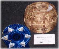 Honeysuckle, white oak, rivercane basket
